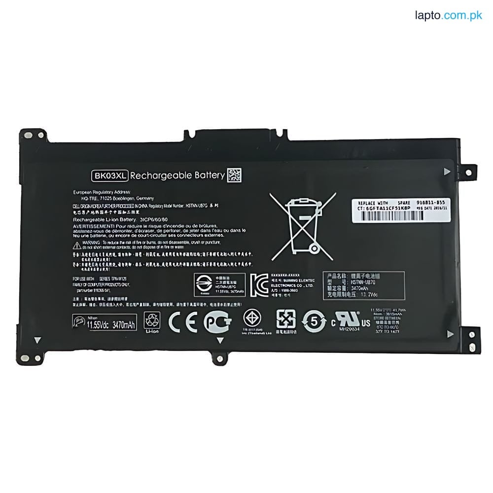 HP Pavilion X360 14 14-BA000 14M-BA000 14-ba011dx BK03XL 916366-421 TPN-W125 41.7Wh 100% Original Laptop Battery