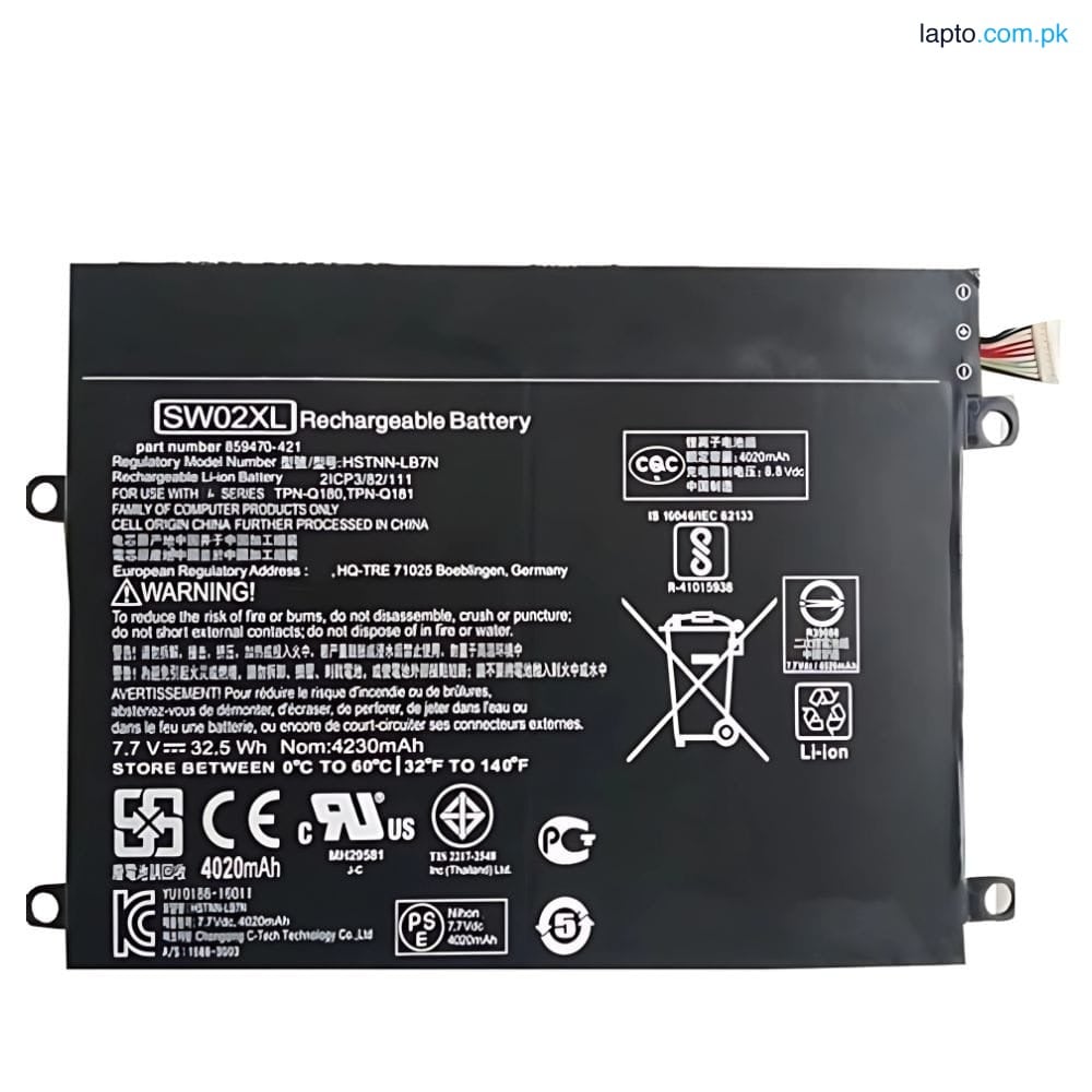 HP Notebook X2 10-P001NP SW02XL HSTNN-LB7N 889517-855 32.5Wh 100% Original Laptop Battery