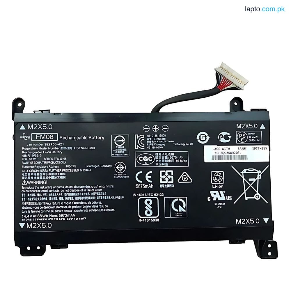 HP Omen 17 AN004NQ 17 AN006TX FM08 16-Pin 86Wh 100% Original Laptop Battery