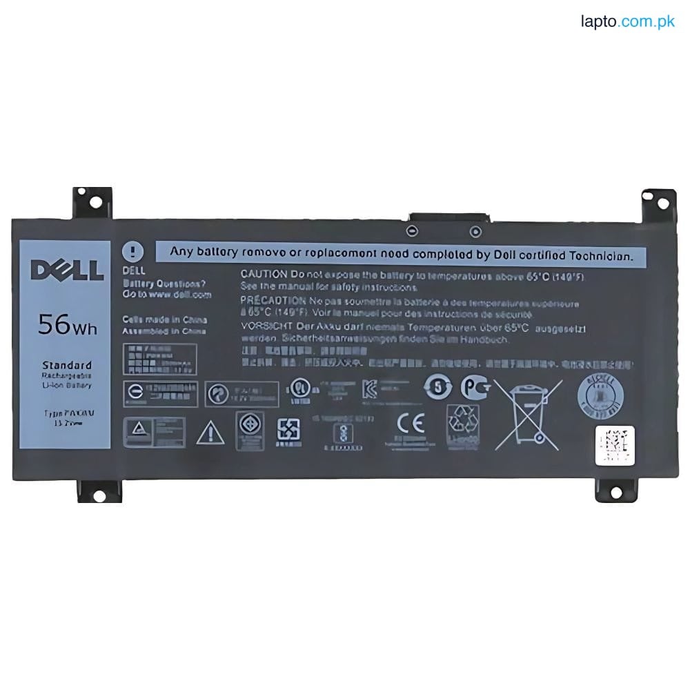 Dell Inspiron 14 7466 7467 Inspiron 14 GAMING 7467 PWKWM 56Wh 100% Original Laptop Battery