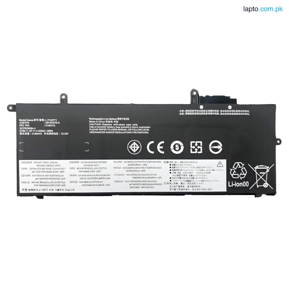 Lenovo ThinkPad X280 A285 L17C6P71 L17L6P71 01AV470 L17M6P71 01AV471 01AV472 L17M6P72 01AV484 L17C6P72 01AV485 SB10K97619 100% Original Laptop Battery