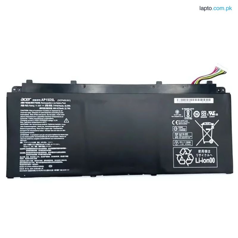 Acer Aspire S13 S5-371-381P, SWIFT 1 SF114-32-C0HJ AP1505L AP1503K KT.00305.001 AP15O5L 45.3Wh 100% Original Laptop Battery
