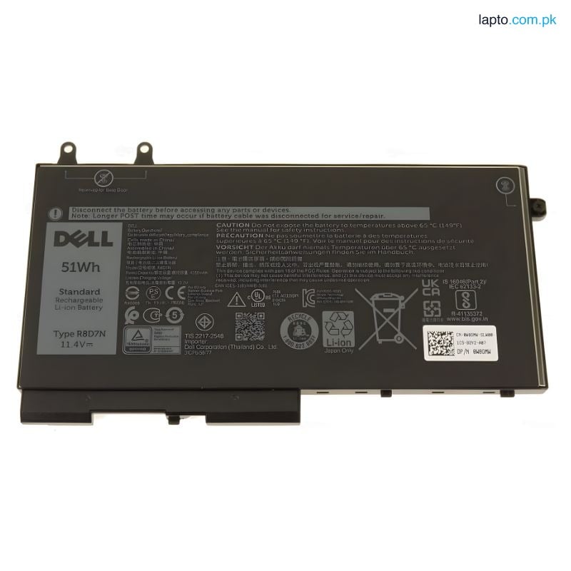 Dell Precision 3540 M3540 3550 Latitude 5400 5500 Inspiron 7590 7591 2in1 7791 R8D7N 51Wh 100% Original Laptop Battery