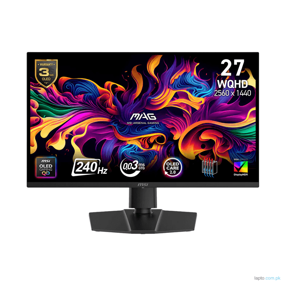 MSI MAG 273QP QD-OLED – 240Hz WQHD QD-OLED 26.5″ Gaming Monitor
