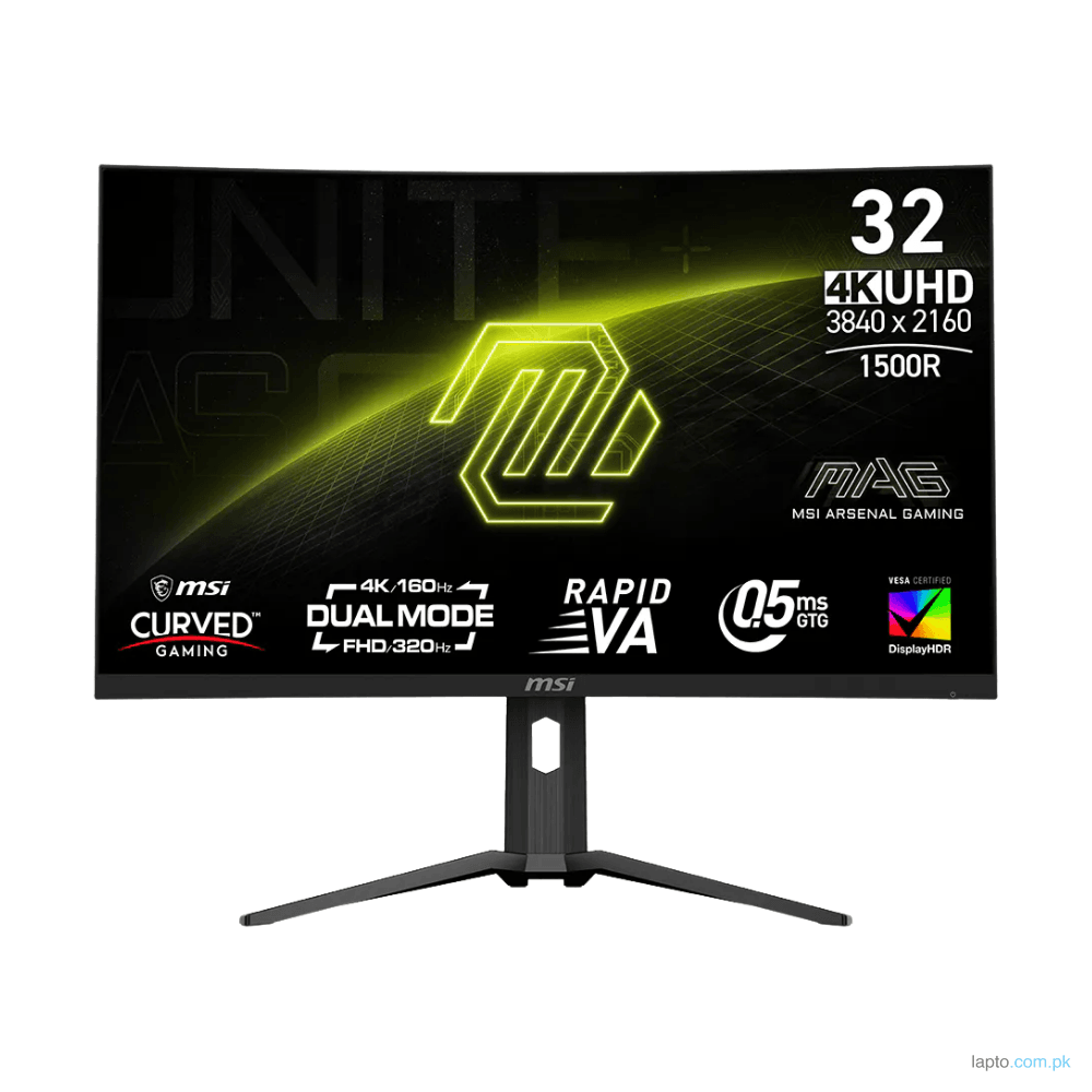 MSI MAG 321CUPDF – Dual Mode 4K 160Hz / FHD 320Hz Curved 31.5″ Gaming Monitor