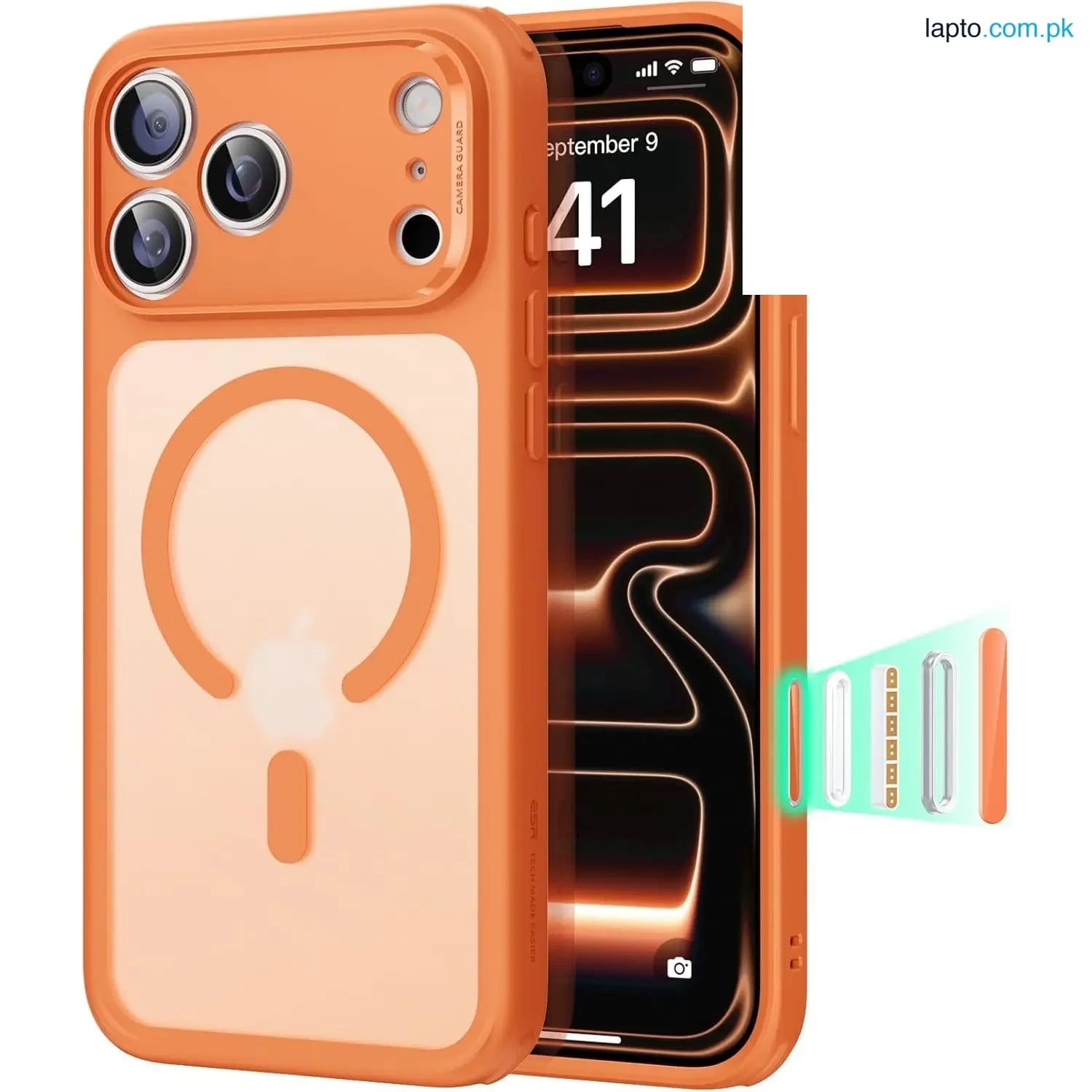 iPhone 17 Pro Max ESR Classic Hybrid Case – Frosted Orange