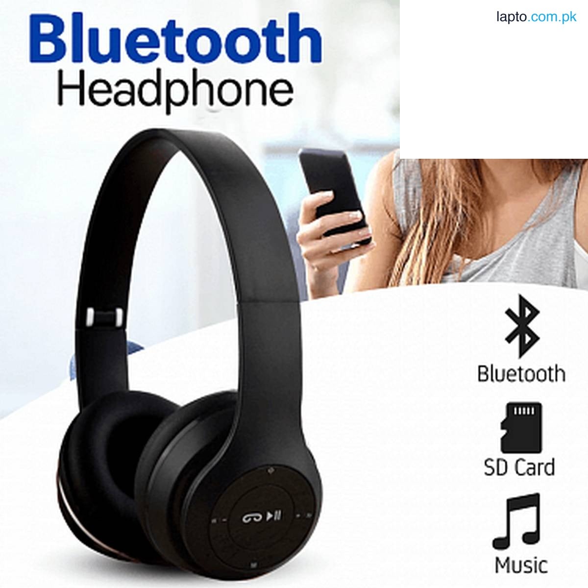 Special Edition P47 Headphone with Pop Window Over The Ear Wireless Bluetooth Headphone Support Sd Card use