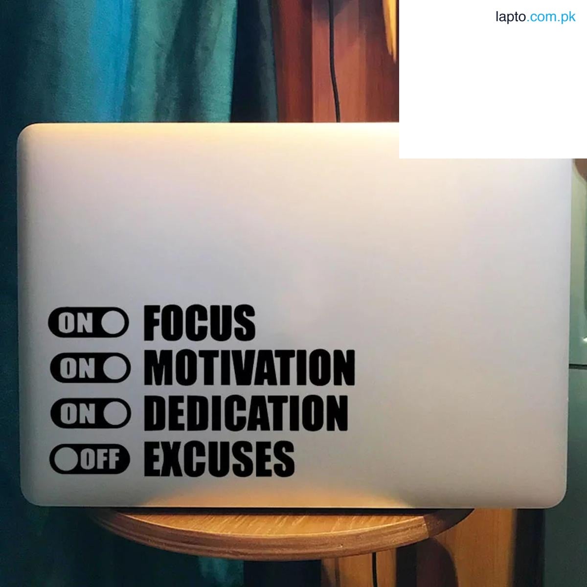 Motivation Quote Switch Vinyl Decal Laptop Sticker, Laptop Stickers by Sticker Studio