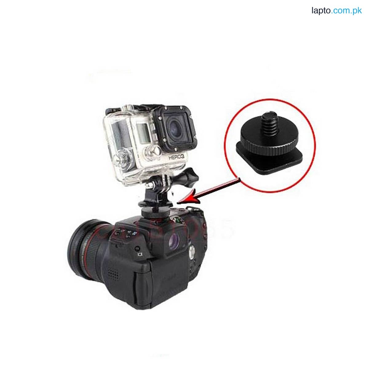 Hot Shoe To 1/4 Tripod Mount Adapter Single Threaded