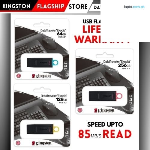 Kingston DataTraveler Exodia High-Speed USB 3.2 Flash Drive 32GB/64GB/128GB/256GB with Lifetime Warranty