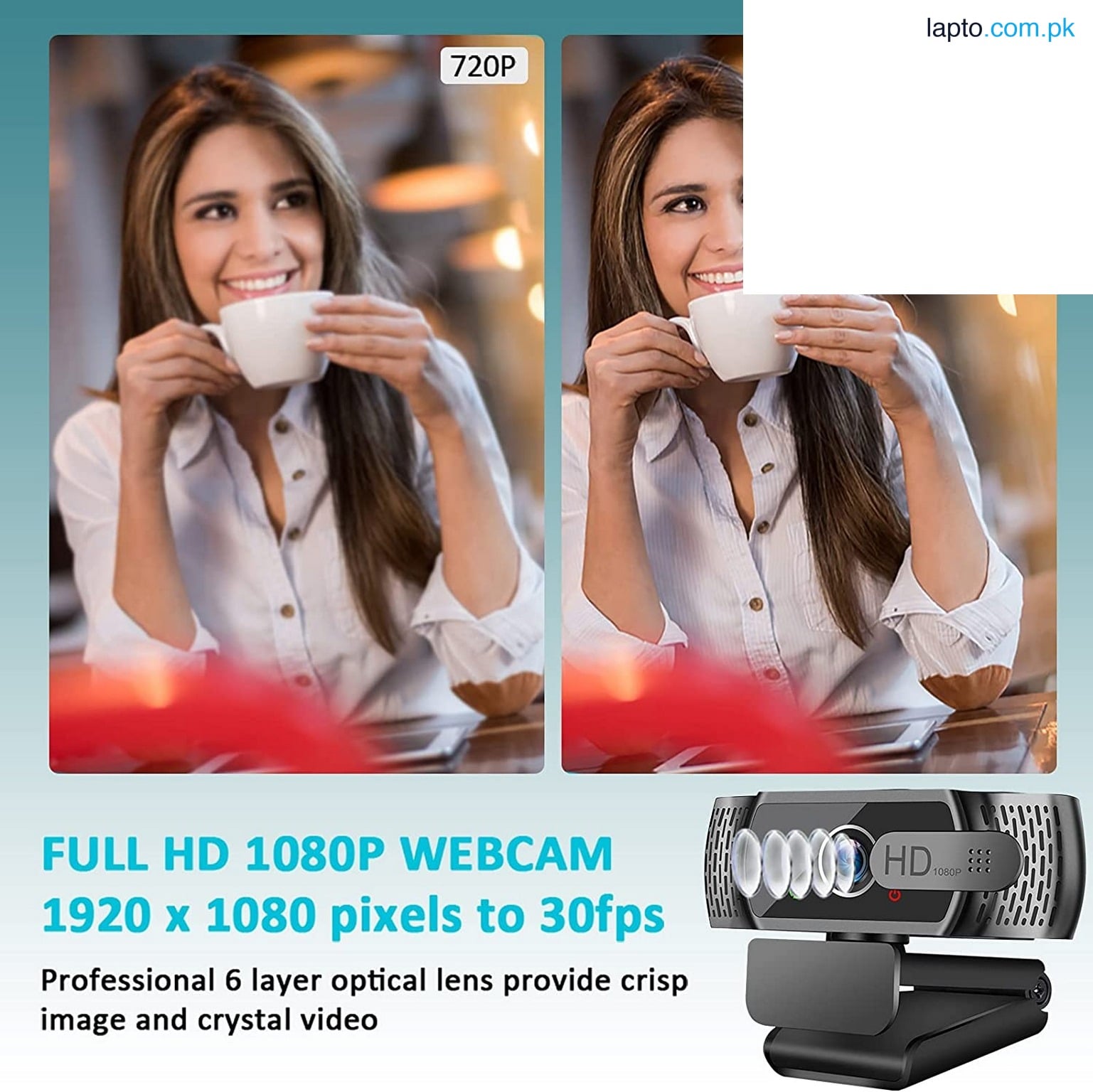 NEEFEAER W6 Webcam, Full HD 1080P Web Camera with Mic/ Tri pod Stand with Auto Light Correction, Plug and Play USB Camera with Privacy Cover for Skype, Zoom, FaceTime, PC/Mc/Laptop