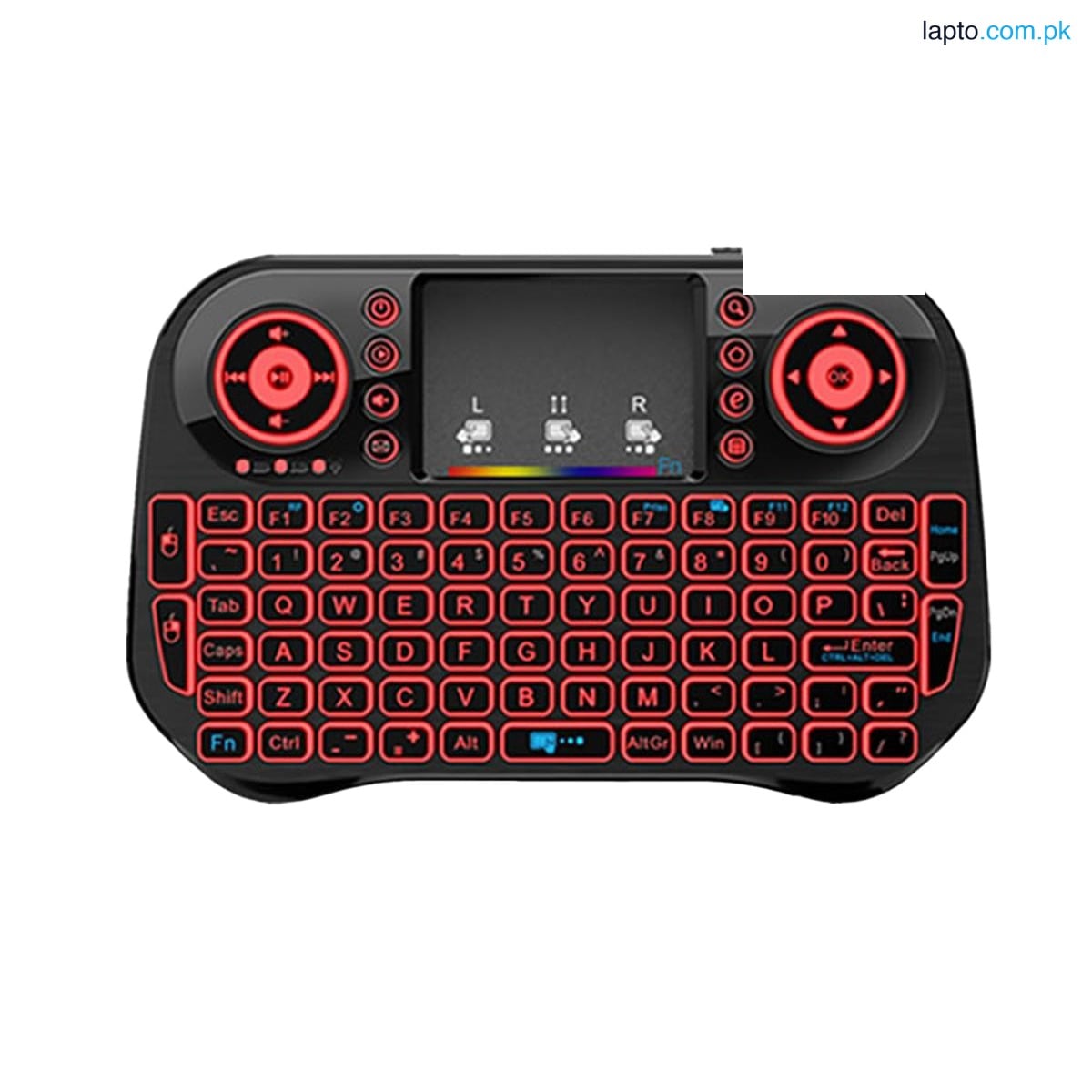 SpeedX I10 Mini Wireless+Bluetooth Keyboard for Smart TV, Phones Devices Backlit Light 2.4ghz Keyboard With Touchpad