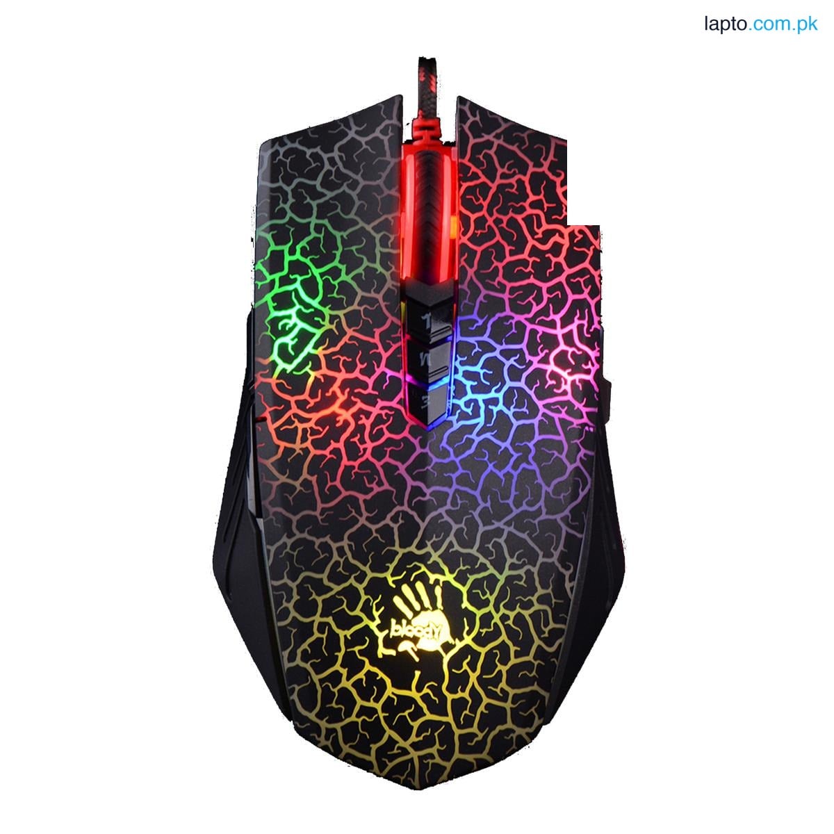 Bloody A70 Light Strike Gaming Mouse - 6200 CPI - Ultra Core Activated - 1000Hz Report Rate - Metal X'Glide Armor Boot - Ambidextrous Fit