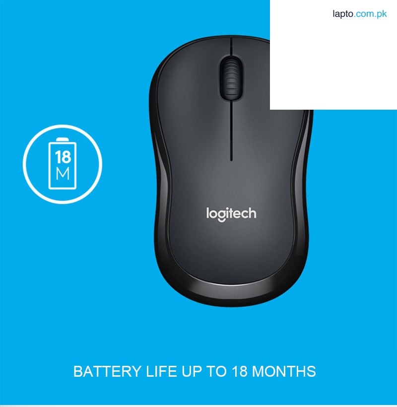 M220 Wireless Silent Mouse - Noiseless Click, Ergonomic Design - 2.4GHz High-Quality - mit