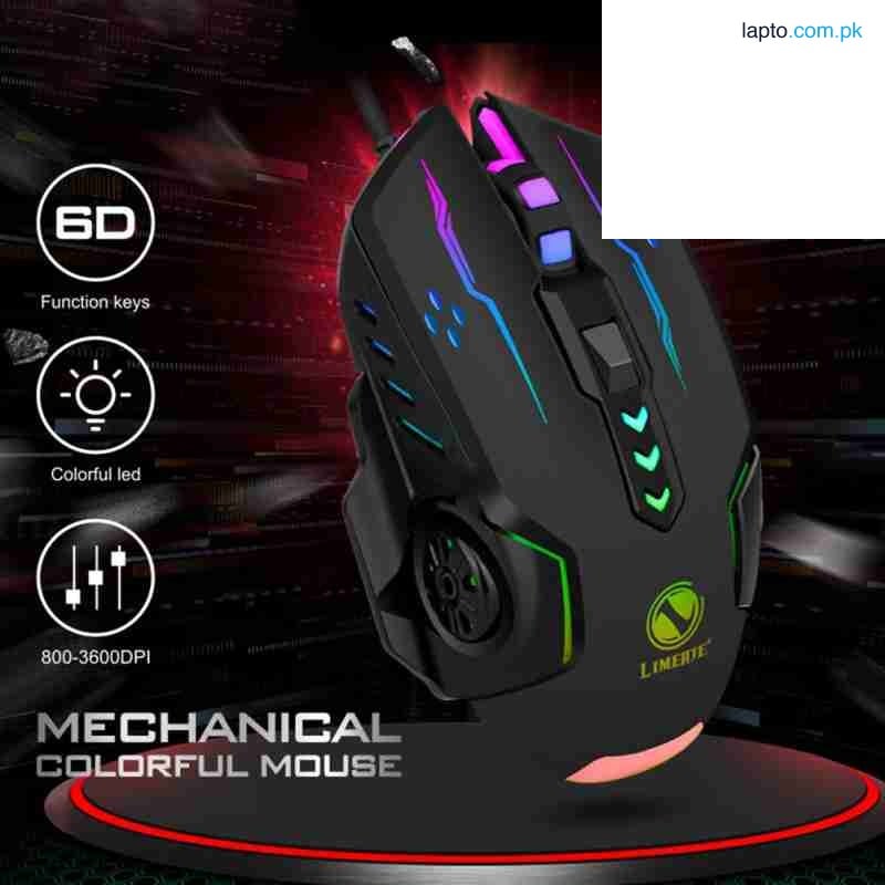 Gaming Mouse RGB with 6 Buttons & 3200dpi Control - Breathing LED Light Optical Mouse with MousePad & Side Buttons for PC, Gaming, Laptop, Pubg, Mobile