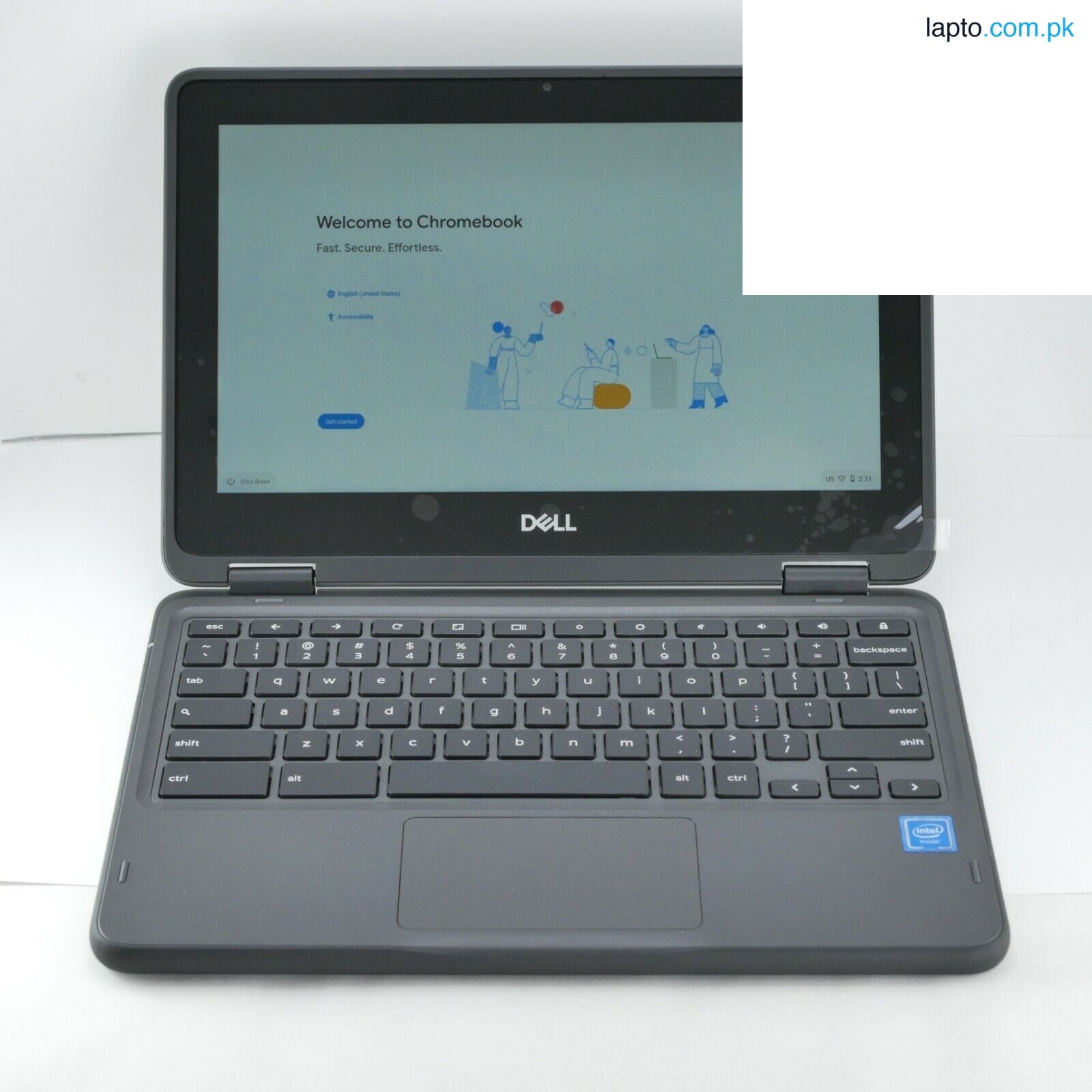 Dell Chromebook 3100 touch 4gb 32gb ssd window 10, playstore update 2029,c type charger