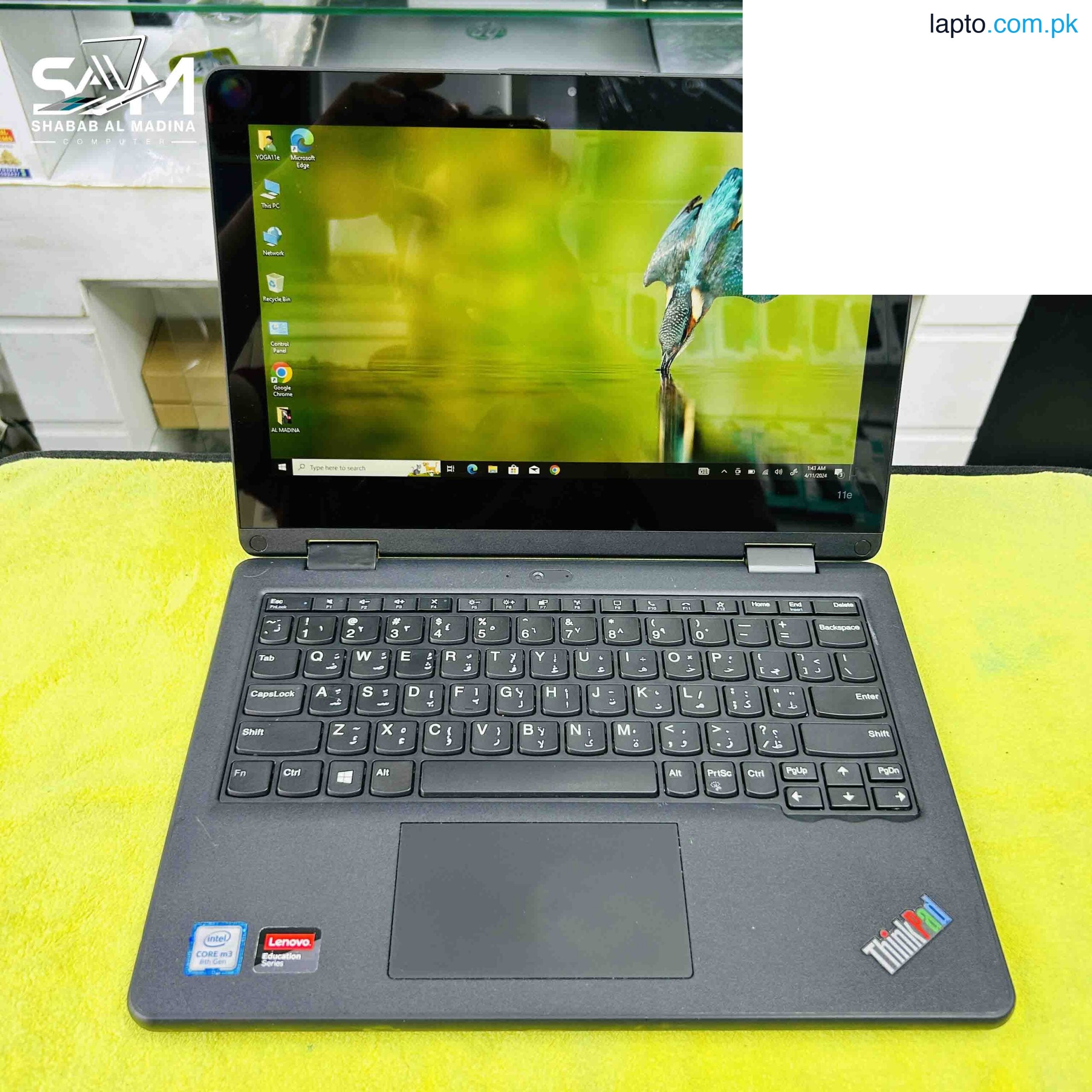 Lenovo yoga 11e Touch x360 7th generation Laptop, 8Gb Ram , 128gb ssd ,