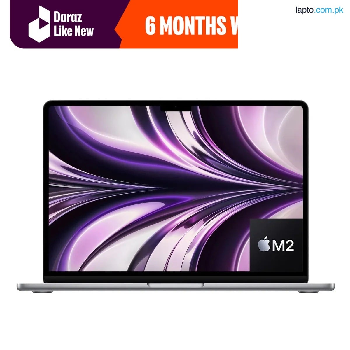 Daraz Like New Laptops - Apple MacBook Air 13" - MLXW3 - Apple M2 Chip - 8-Core CPU - 8-Core GPU - 08GB - 256GB SSD - 13.6" Liquid Retina IPS Display With True Tone - Backlit Magic Keyboard - Touch ID & Force Touch Trackpad - Space Gray 2022