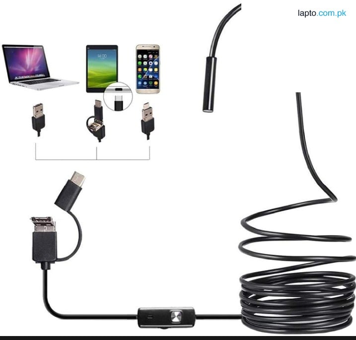 ENDOSCOPE CAMERA 3.5M ,3 In 1 TYPE C/ MICRO USB/ PC