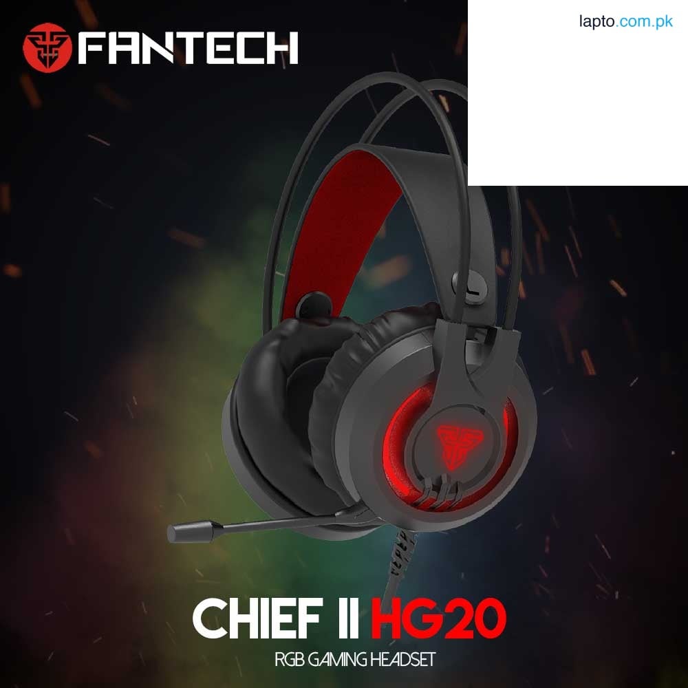 FANTECH HG20 CHIEF II RGB Gaming Headphone Volume Adjustment With Microphone For PS4 PC