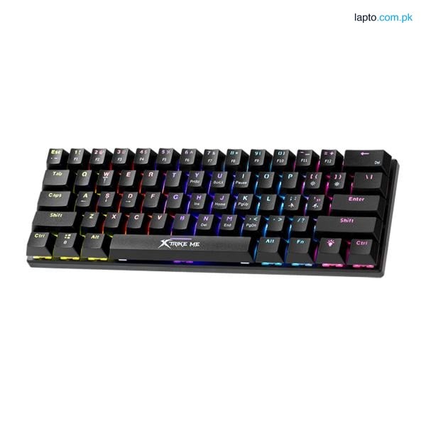 XTRIKE ME GK-916 RAINBOW SWITCH 11 LIGHTS MECHANICAL GAMING KEYBOARD 61 KEYS