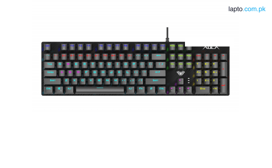 AULA S2022 Wired Mechanical Gaming Keyboard With Different RGB Lights - Black