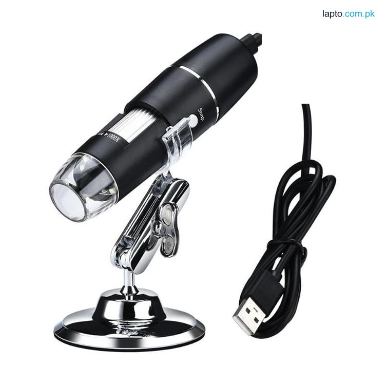 InstaOrder 3 in 1 Digital Microscope - 1600X Magnification, Wireless, Compatible with iOS/Android, Ideal for Coin Inspection, Circuit Board Repair, and Biological Observation, 8 LED Lights, Adjustable Stand, High-Definition Images, Perfect for Kids