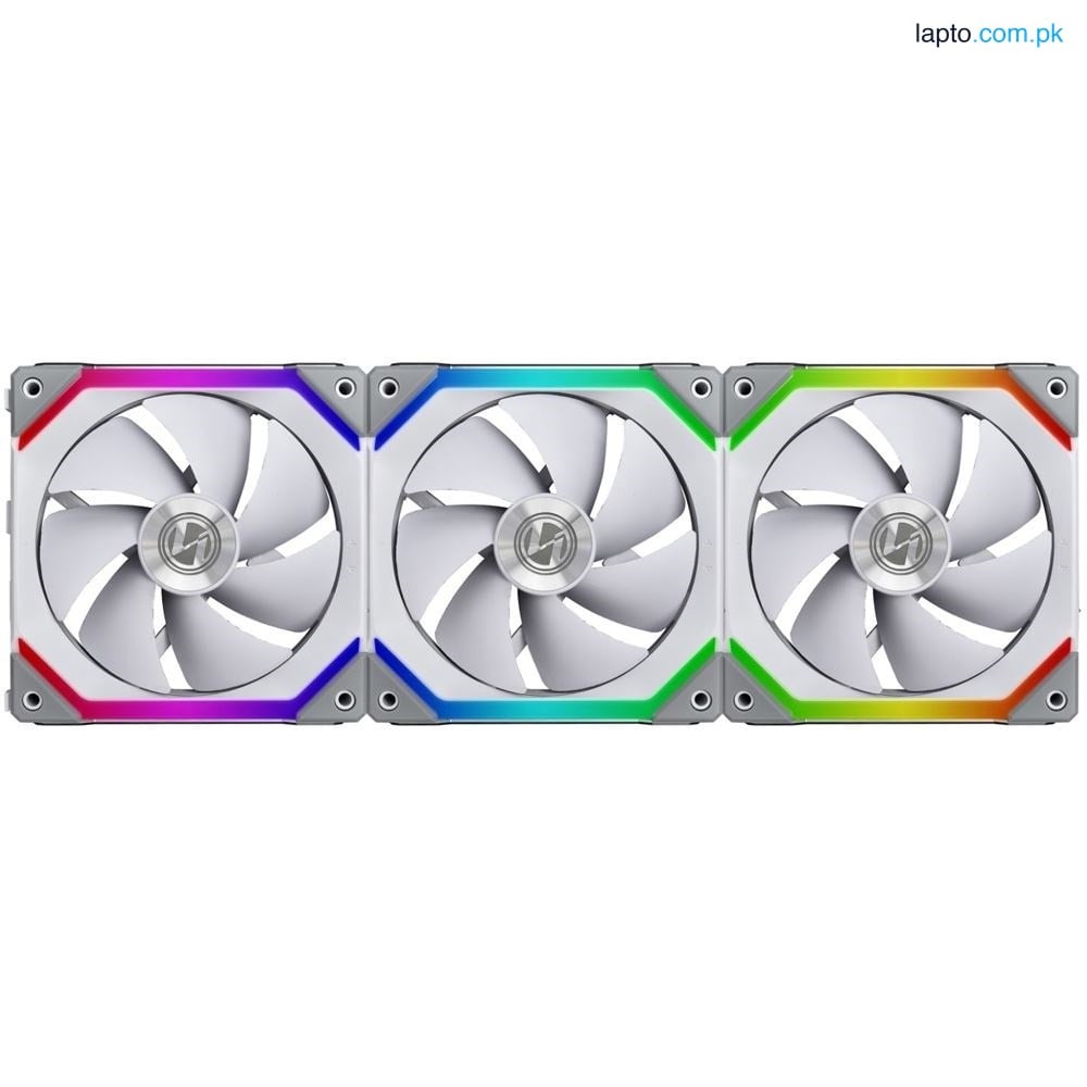 LIAN LI UNI Fan SL 120 Triple 3pcs aRGB PWM 120mm 1900RPM with controller White - Black