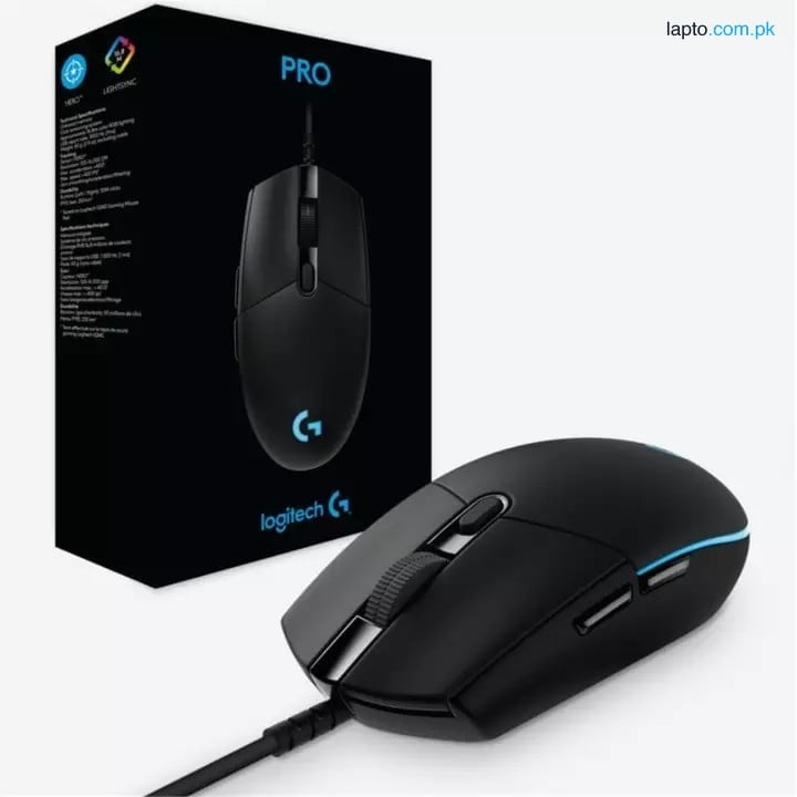 Logitech Pro Hero Gaming Mouse With Enhanced HERO Sensor Black 910-005442