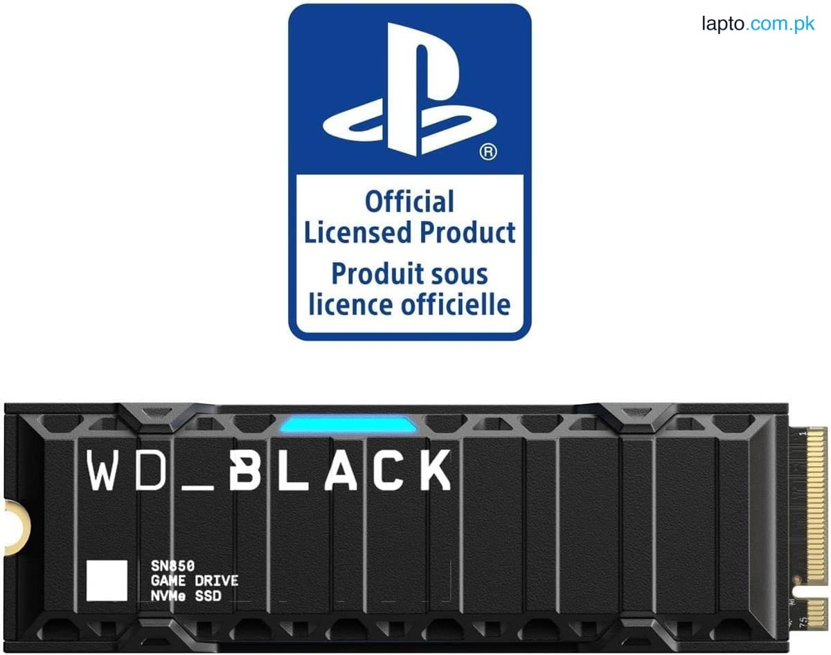 WD_BLACK 500GB SN850 NVMe SSD for PS5 Consoles Solid State Drive with Heatsink - Gen4 PCIe, M.2 2280, Up to 7,000 MB/s