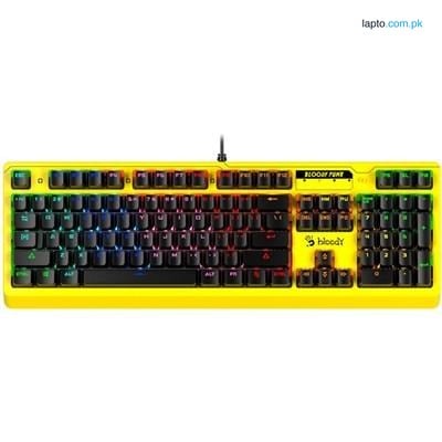 Bloody B810RC lightning speed mechaical switch (PUNK YELLOW DETACHABLE COVER BLUE SWITCH)