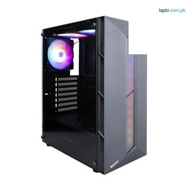 Boost Cheetah RGB ATX Mid-Tower Computer Case Containing 3 Pre-Installed RGB Fans