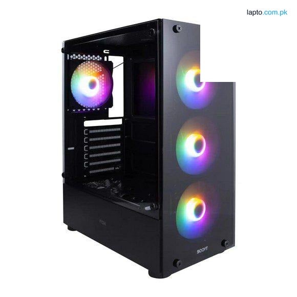 Boost Fox PC Case with Pre Installed 4 RGB Fans