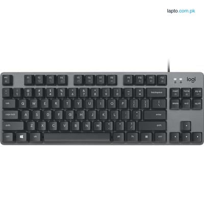 Logitech K835 TKL Mechanical Corded Aluminium Keyboard | Textured Gray TTC Blue, Graphite, 920-009980, MX Mechanical