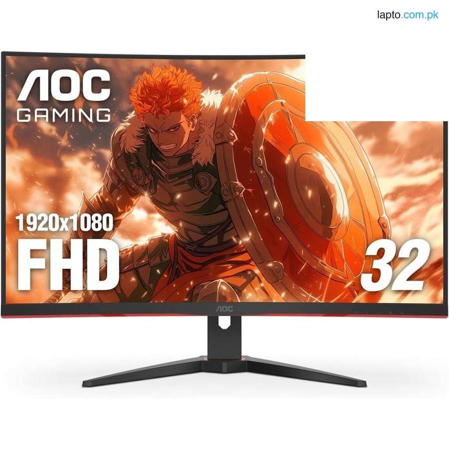 AOC C32G2ZE Gaming Monitor | 31.5" Curved 1500R FHD VA 240Hz 0.5ms MPRT, Freesync Premium, Flicker Free, 3-Sided Frameless
