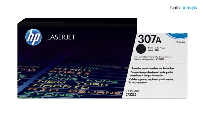 HP 307A Black Original LaserJet Toner Cartridge (CE740A)