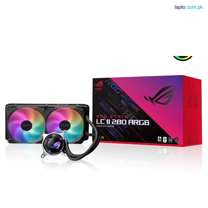 ASUS ROG STRIX LC II 280 ARGB 280MM Liquid Cooler with Aura Sync, Intel®LGA And AMD AM4/TR4 support