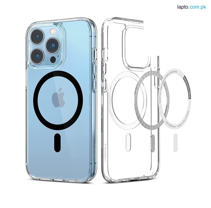 Spigen ihone 13 Pro Ultra Hybrid Magsafe – Clear Ring Black