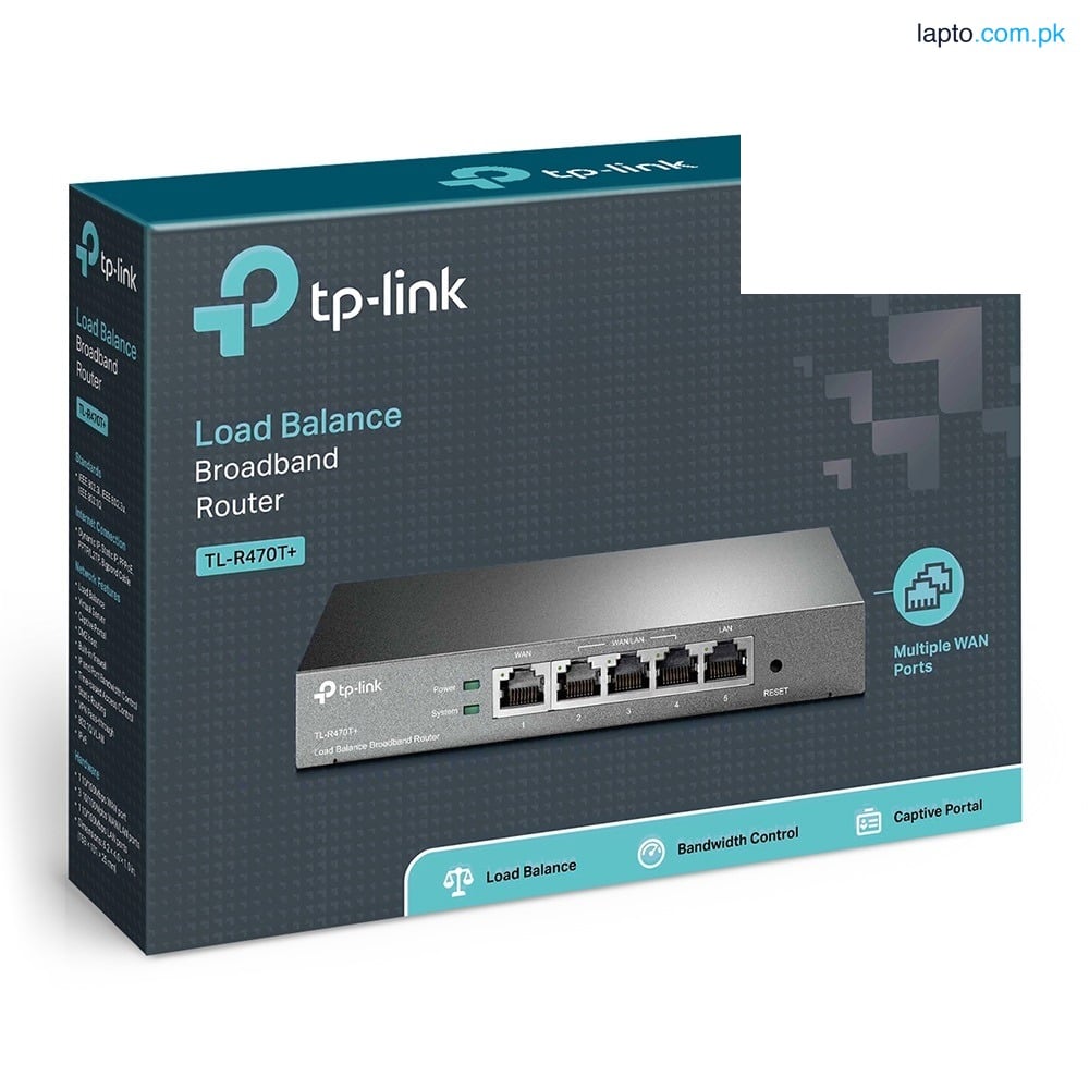 TP-LINK TL-R470T+ Desktop Load Balance Broadband Router