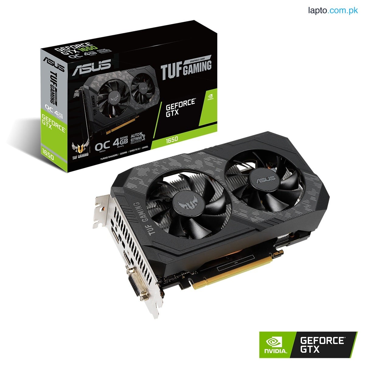 ASUS TUF Gaming GeForceĀ® GTX 1650 OC Edition 4GB GDDR6 is your ticket into PC gaming.