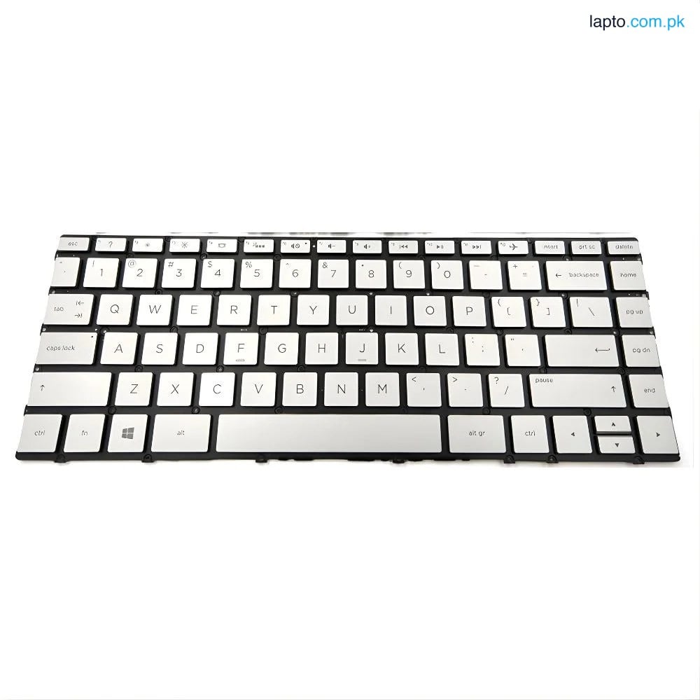 HP Spectre 13 V US Silver Backlit Laptop Keyboard