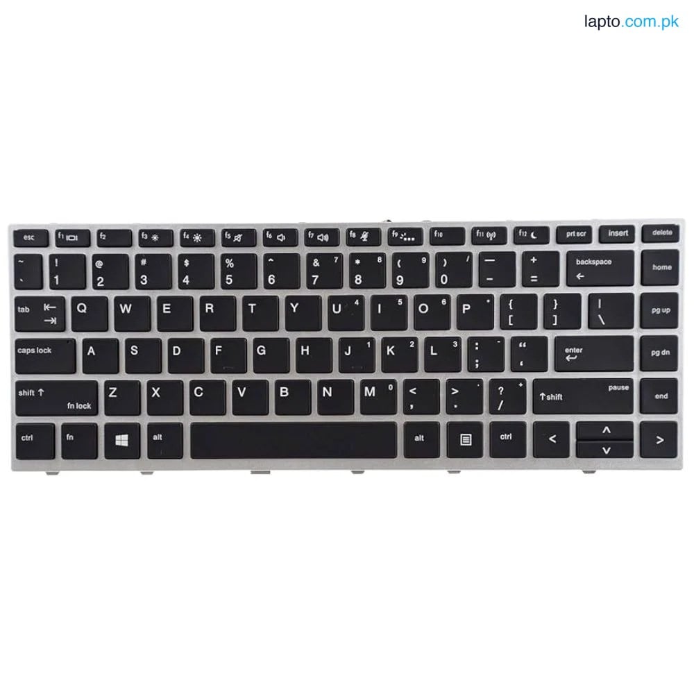 HP ProBook 430 G5 440 G5 640 G5 US Frame Backlit Laptop Keyboard – Black/Silver