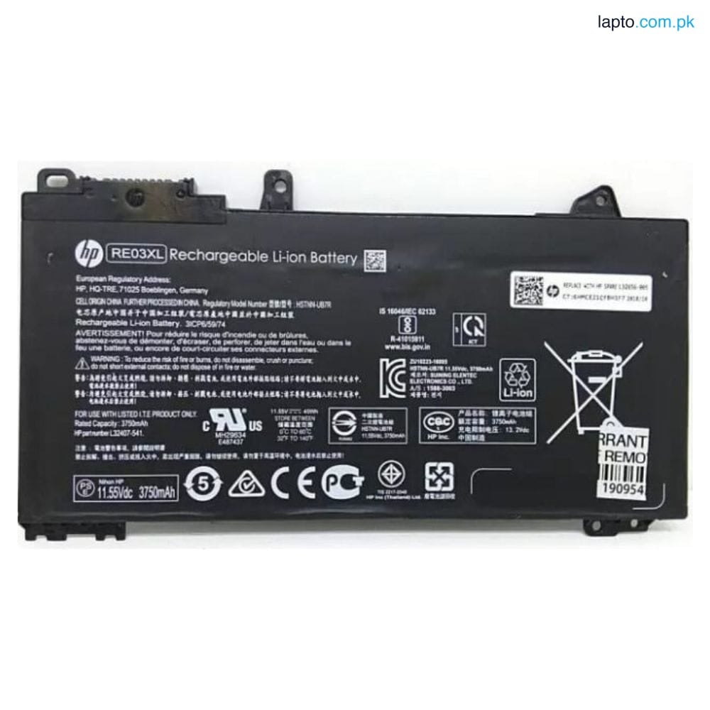 HP ProBook 430 G6 RE03XL 445 G6 440 G6 450 G6 455G6 445R G6 455RG6 Zhan 66 Pro 14 G2 14 G3 15 G2 45Wh 100% Original Laptop Battery