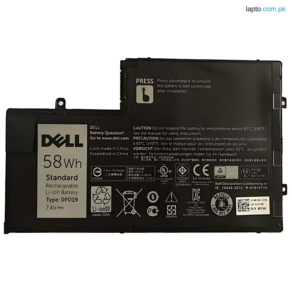 Dell Inspiron 14-5447 0PD19 15-5547 5448 5542 5543 5547 I4-5447 N5447 Latitude 15 3550 P51G001 OPD19 01WWHW 1V2F6 86JK8 DFVYN P39F-002 TRHFF 58Wh 100% Original Laptop Battery